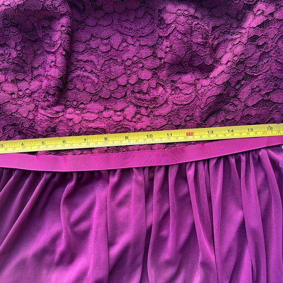 David's Bridal Wine A-Line Skirt - Picture 14 of 15